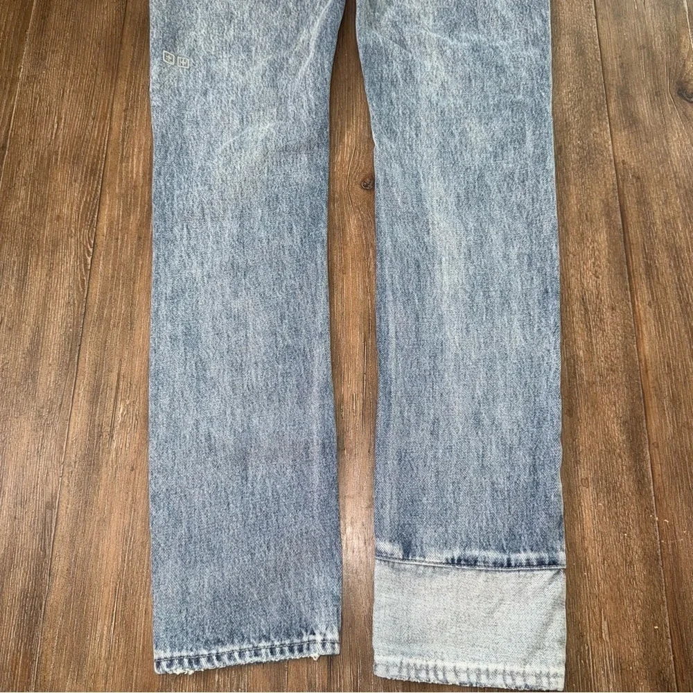 KSUBI Chitch Retrorade Thrashed Blue Slim Straight Tapered Distressed 31x33